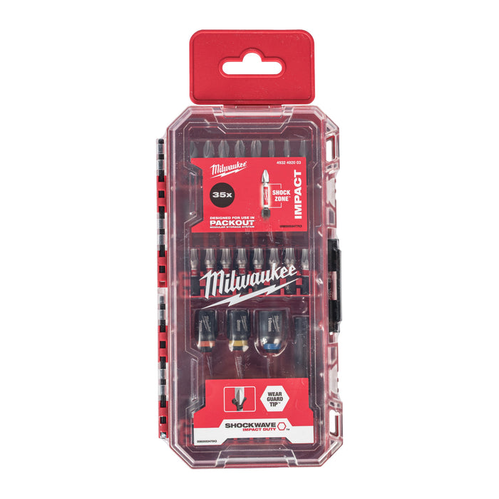 Milwaukee 4932492003 SHOCKWAVE Impact Duty Screwdriver Bit - 35 Piece - westbasedirect.com
