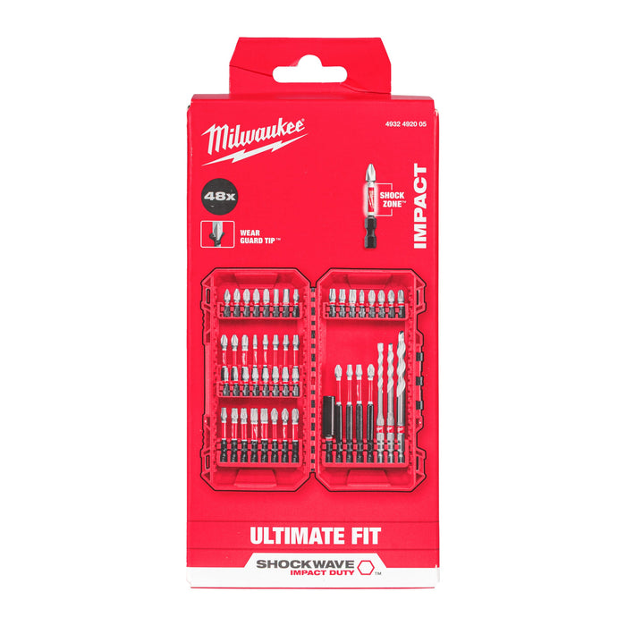 Milwaukee 4932492005 SHOCKWAVE Impact Duty Screwdriver Bit - 48 Piece - westbasedirect.com