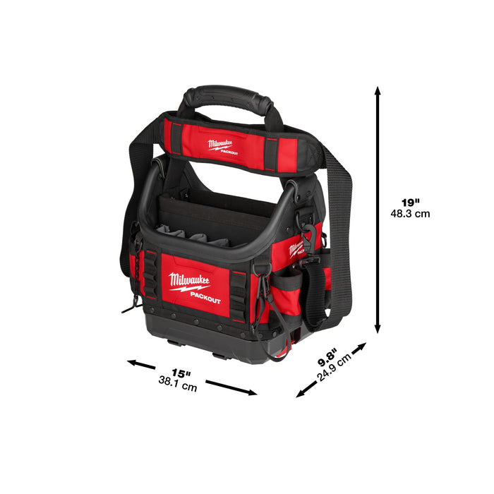 Milwaukee 4932493622 PACKOUT 25cm Pro Tote Tool Bag - westbasedirect.com