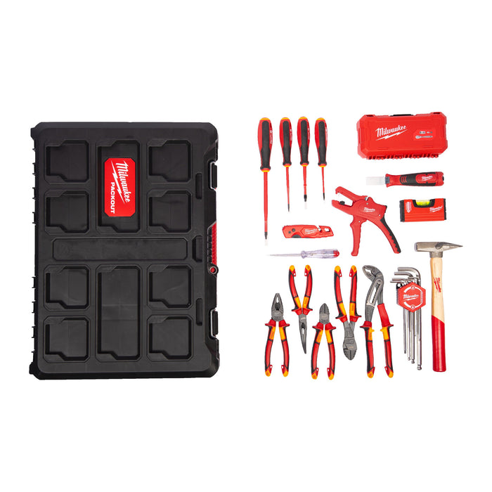 Milwaukee 4932499466 PACKOUT Electrician Set - 62 Piece