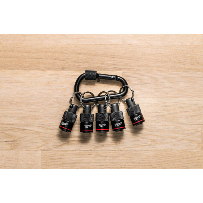Milwaukee 4932502117 5 Piece SHOCKWAVE Impact Duty Carabiner Set