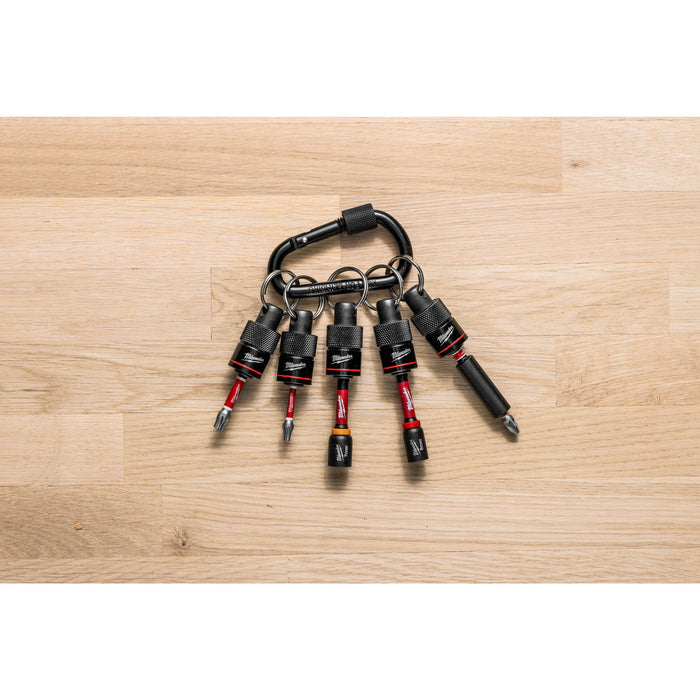 Milwaukee 4932502117 5 Piece SHOCKWAVE Impact Duty Carabiner Set