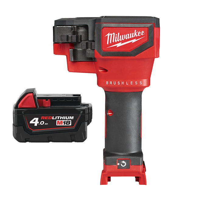 Milwaukee M18BLTRC-0X+M18B4 Kit - 18V Brushless Threaded Rod Cutter + M18B4 4.0Ah Li-ion Battery & Case
