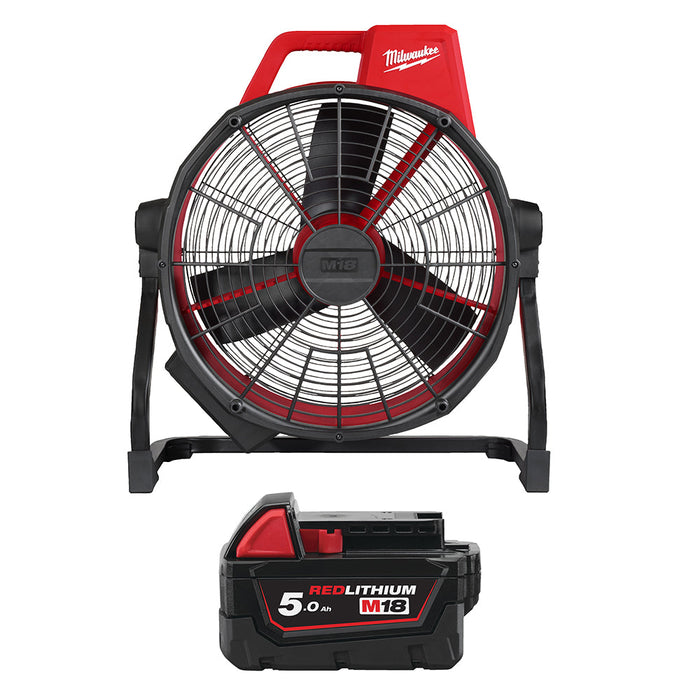 Milwaukee M18ARFHP-0+M18B5 Kit - 18V High Performance Air Fan + M18B5 5.0Ah Li-ion Battery