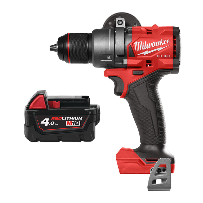 Milwaukee M18FPD3-0+M18B4 Kit - 18V FUEL Brushless Percussion Dril + M18B4 4.0Ah Li-ion Battery