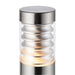 Saxby 49911 Equinox bollard IP44 8W Marine grade brushed stainless steel & clear pc 8W LED E27 Cool White (Required) - westbasedirect.com