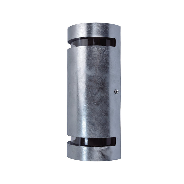 Lutec 5011701461 RAN IP54 GU10 Outdoor Up/Down Wall Light - Galvanised Steel (Lamp Not Included)