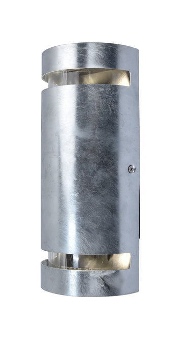 Lutec 5011701461 RAN IP54 GU10 Outdoor Up/Down Wall Light - Galvanised Steel (Lamp Not Included)