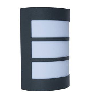 Lutec 5043104424 NILA IP44 E27 Outdoor Wall Light - Dark Grey (Lamp Not Included)