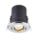 Saxby 50682 ShieldPLUS tilt 50W Chrome effect plate 50W GU10 reflector (Required) - westbasedirect.com