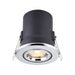 Saxby 50682 ShieldPLUS tilt 50W Chrome effect plate 50W GU10 reflector (Required) - westbasedirect.com