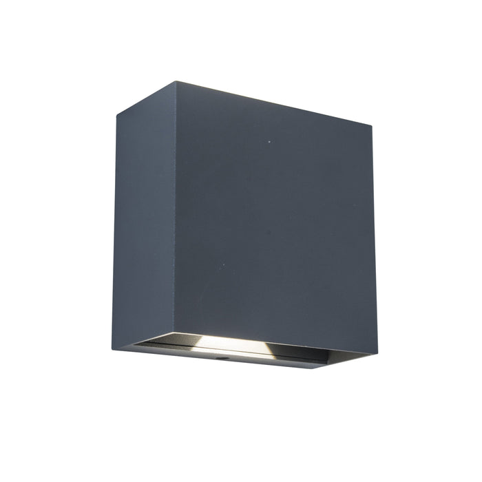 Lutec 5104005118 GEMINI BEAMS 7.5W IP54 LED Outdoor Up/Down Wall Light 4000K - Dark Grey