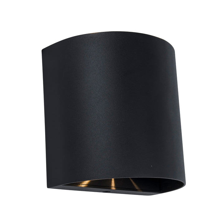 Lutec 5104006012 GEMINI BEAMS 10W IP54 LED Outdoor Up/Down Wall Light 3000K - Matt Black