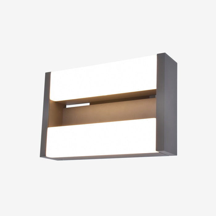 Lutec 5107001118 CONROY 13.5W IP44 LED Outdoor Wall Light c/w Rotating Heads 3000K - Dark Grey