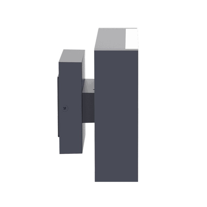 Lutec 5107001118 CONROY 13.5W IP44 LED Outdoor Wall Light c/w Rotating Heads 3000K - Dark Grey