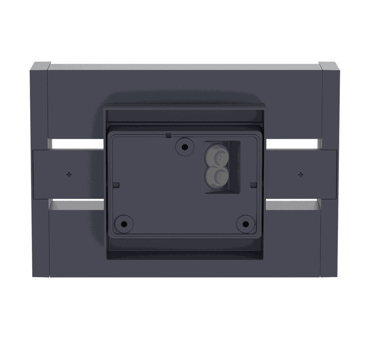 Lutec 5107001118 CONROY 13.5W IP44 LED Outdoor Wall Light c/w Rotating Heads 3000K - Dark Grey