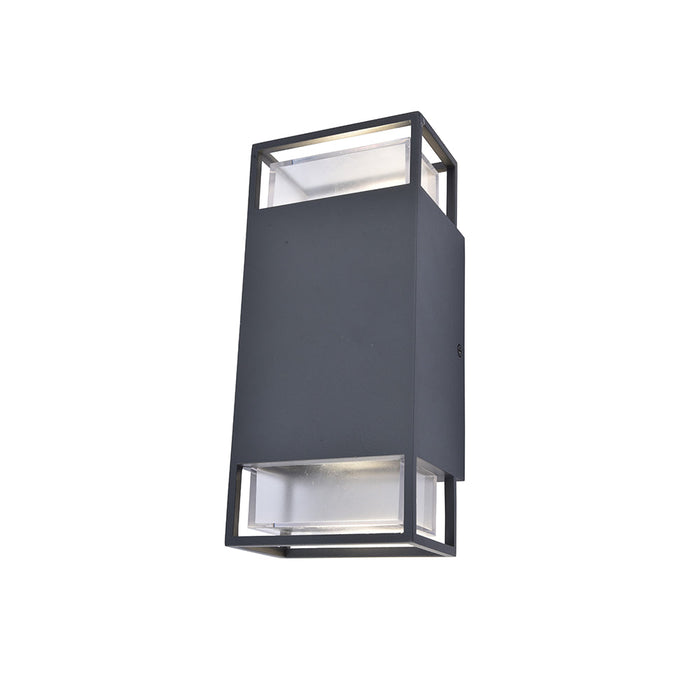 Lutec 5107101118 RIDGE IP54 GU10 Outdoor Up/Down Wall Light - Anthracite Grey (Lamp Not Included)