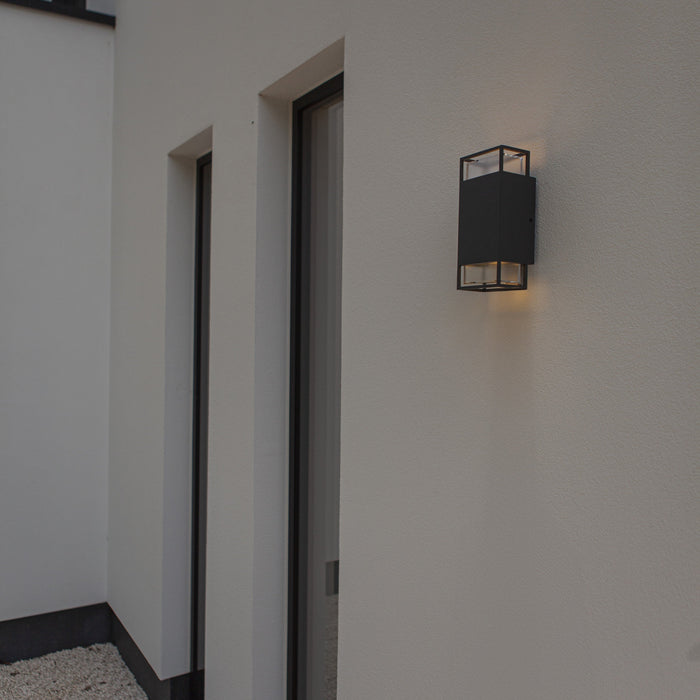 Lutec 5107101118 RIDGE IP54 GU10 Outdoor Up/Down Wall Light - Anthracite Grey (Lamp Not Included)