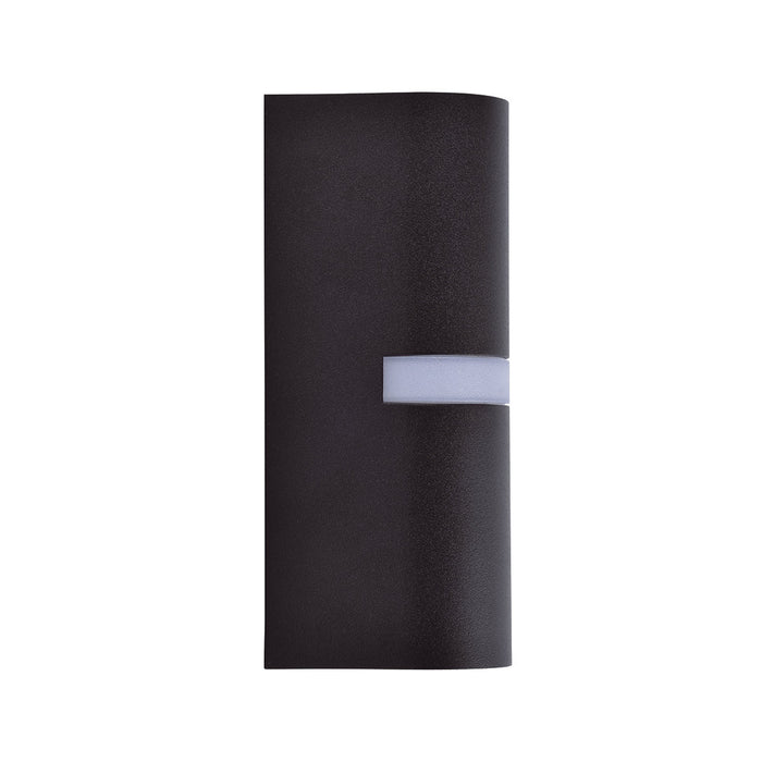 Lutec 5117201012 MIKA IP54 GU10 Outdoor Up/Down Wall Light - Matt Black (Lamp Not Included)