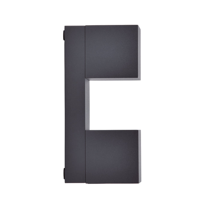 Lutec 5117401118 FARI 10W IP54 LED Outdoor Wall Light 3000K c/w Adjustable Heads - Dark Grey