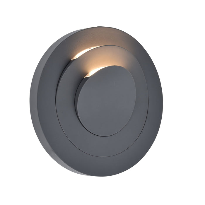 Lutec 5137701118 MOOV 7.8W IP54 LED Outdoor Wall Light 3000K - Dark Grey