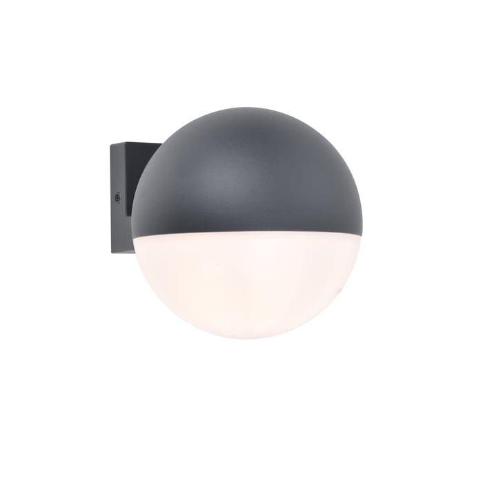 Lutec 5138001118 LOOMA IP54 E27 Outdoor Wall Light - Dark Grey (Lamp Not Included)