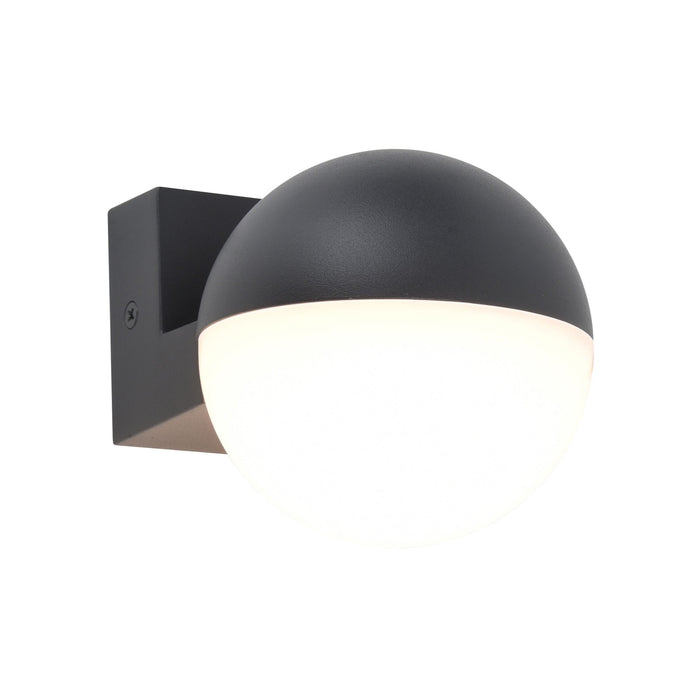 Lutec 5138002118 LOOMA 7.8W IP54 LED Outdoor Wall Light 3000K - Dark Grey