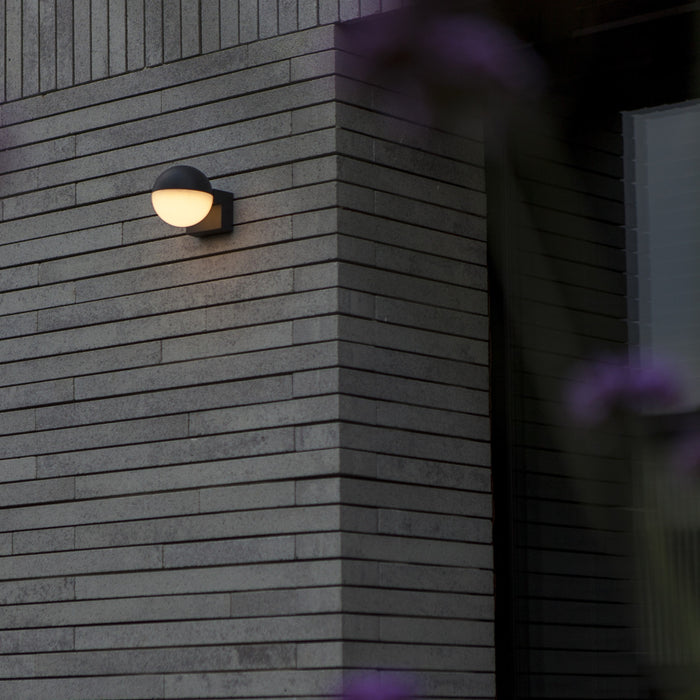 Lutec 5138002118 LOOMA 7.8W IP54 LED Outdoor Wall Light 3000K - Dark Grey
