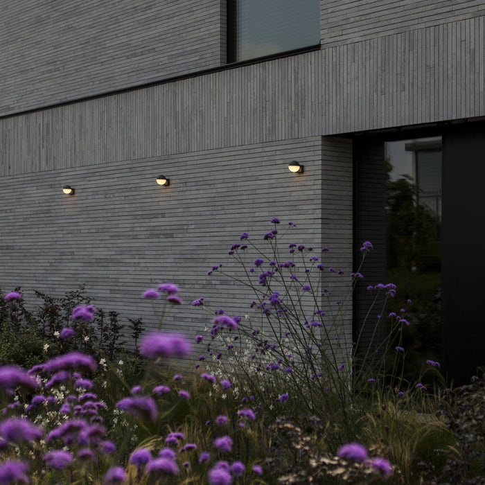 Lutec 5138002118 LOOMA 7.8W IP54 LED Outdoor Wall Light 3000K - Dark Grey