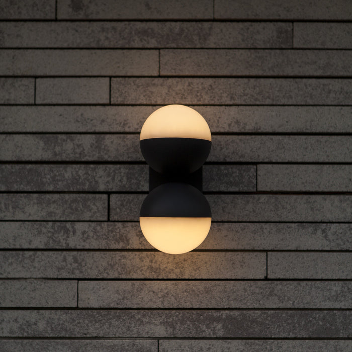 Lutec 5138003118 LOOMA 15.6W IP54 LED Outdoor Adjustable Wall Light 3000K - Dark Grey