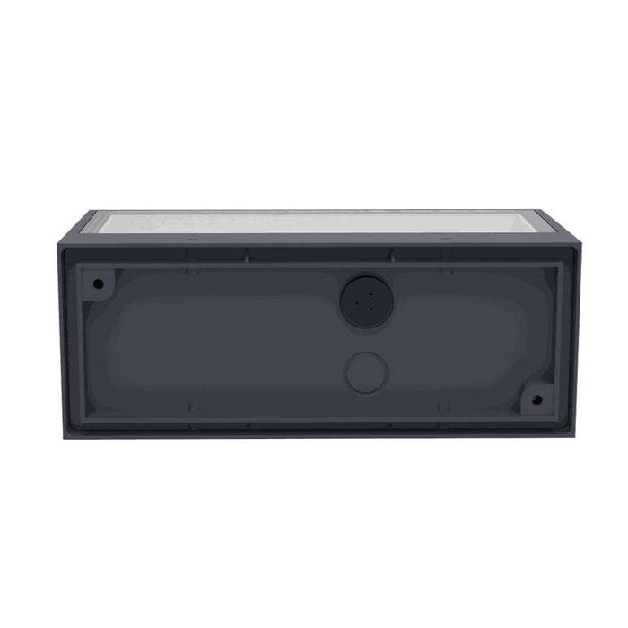 Lutec 5189112118 GEMINI 15W IP54 LED Outdoor Wall Light 3000K - Dark Grey