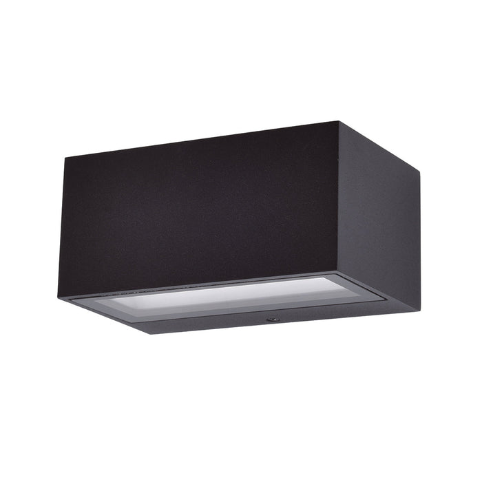 Lutec 5189113012 GEMINI 8.8W IP54 LED Outdoor Wall Light 3000K - Matt Black