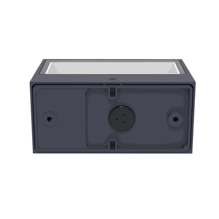 Lutec 5189113118 GEMINI 10.5W IP54 LED Outdoor Wall Light 3000K - Dark Grey