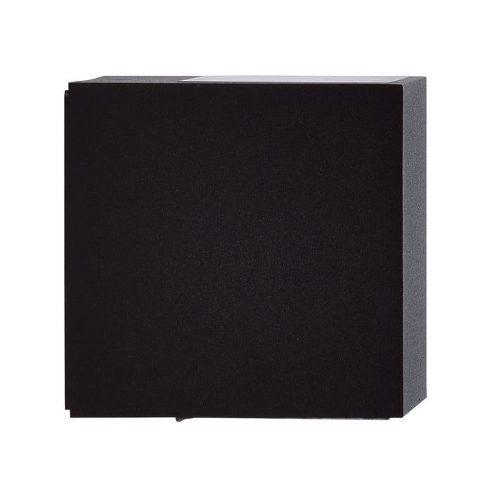 Lutec 5189125012 GEMINI 9W IP54 LED Outdoor Square Wall Light 3000K - Matt Black