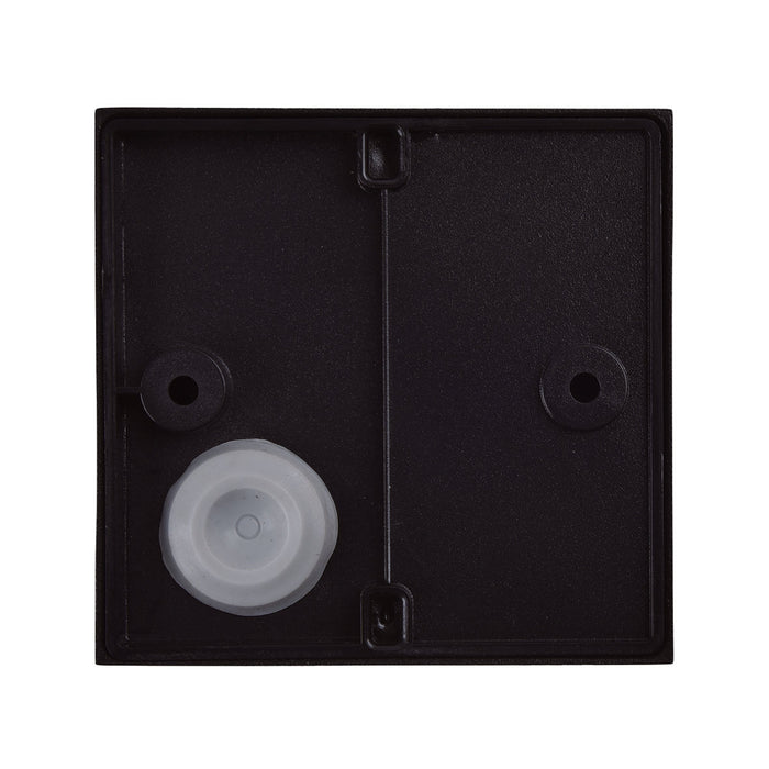 Lutec 5189125012 GEMINI 9W IP54 LED Outdoor Square Wall Light 3000K - Matt Black