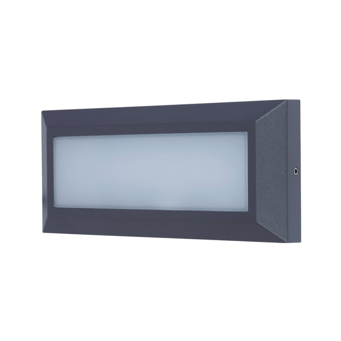 Lutec 5191601118 HELENA 10.2W IP54 LED Surface Mounted Brick Light 4000K - Dark Grey