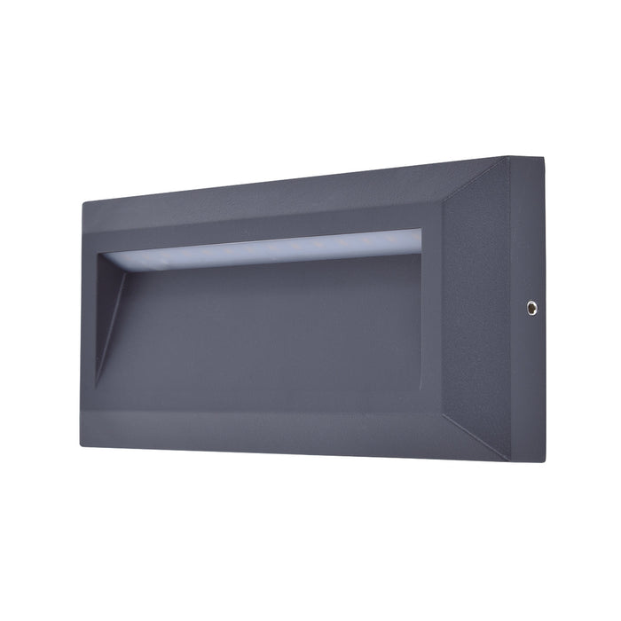 Lutec 5191602118 HELENA 14W IP54 LED Surface Mounted Brick Light 4000K - Dark Grey
