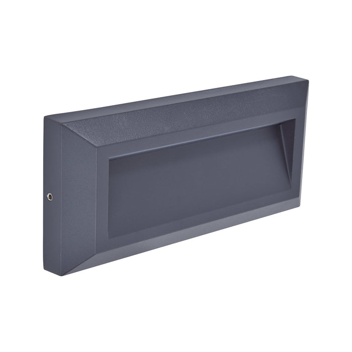 Lutec 5191602118 HELENA 14W IP54 LED Surface Mounted Brick Light 4000K - Dark Grey