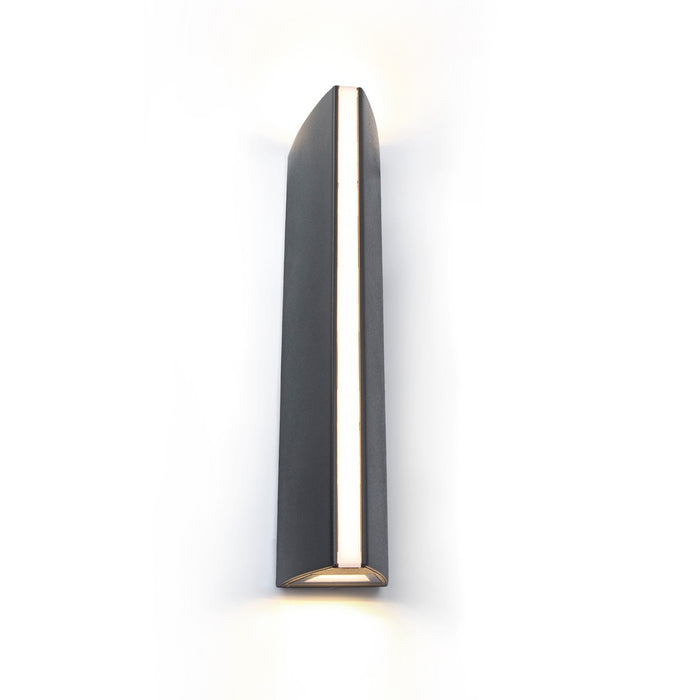 Lutec 5192701330 LEO 14.5W IP54 LED Outdoor Wall Light 3000K - Matt Black