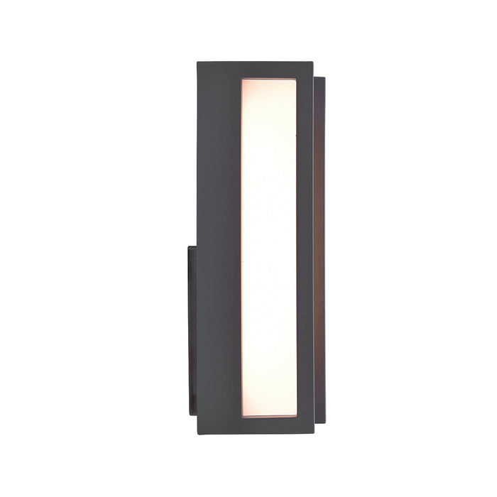 Lutec 5193001118 QUBO 15W IP54 LED Outdoor Wall Light 3000K - Dark Grey