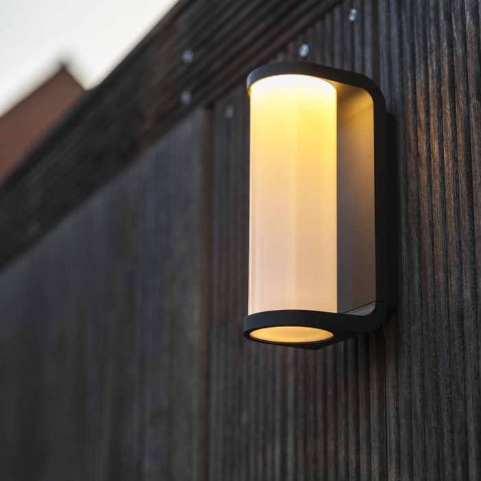 Lutec 5193602118 ADALYN 10.2W IP44 LED Outdoor Wall Light 3000K - Dark Grey