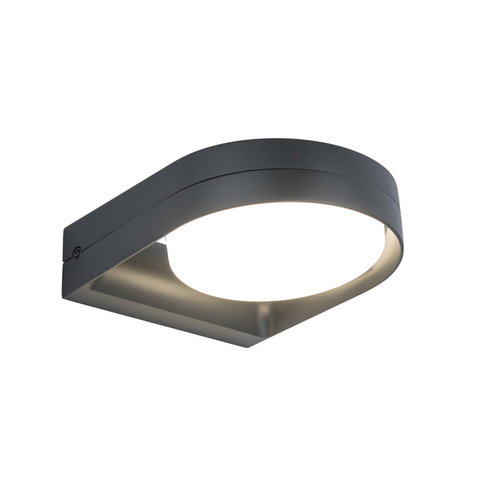 Lutec 5196301118 FELE 11.2W IP54 LED Outdoor Adjustable Wall Light 3000K - Dark Grey