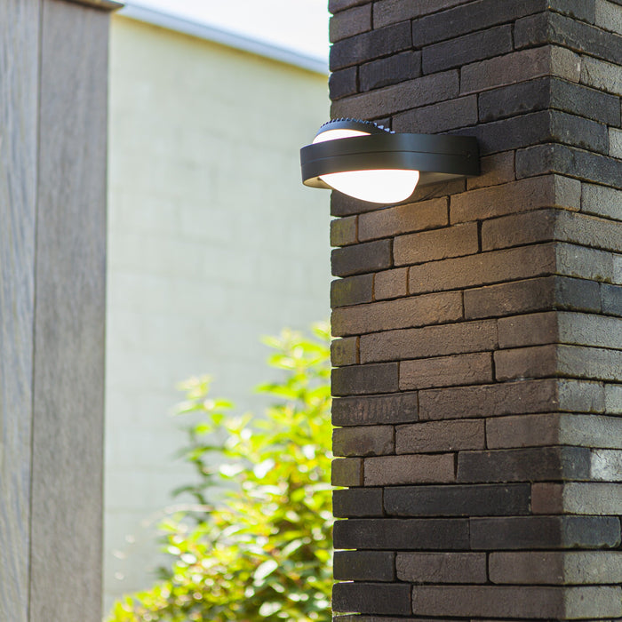 Lutec 5196301118 FELE 11.2W IP54 LED Outdoor Adjustable Wall Light 3000K - Dark Grey