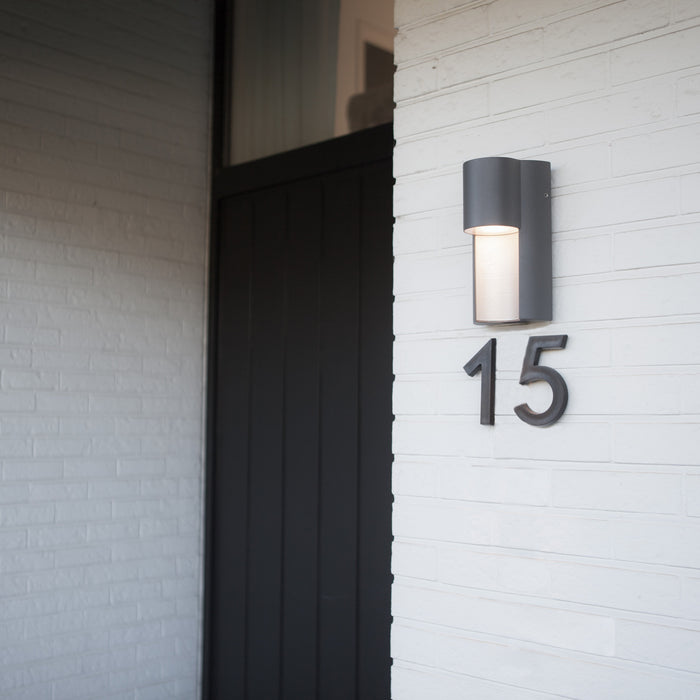 Lutec 5196501118 URBAN IP54 GU10 Outdoor Wall Light - Dark Grey (Lamp Not Included)