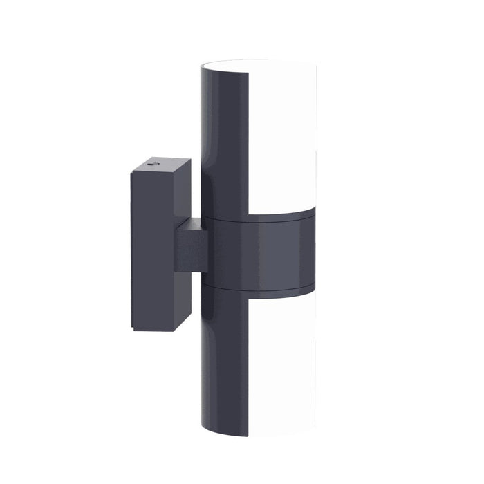 Lutec 5198101118 CYRA 16.1W IP54 LED Outdoor Wall Light c/w Adjustable Heads 3000K - Dark Grey
