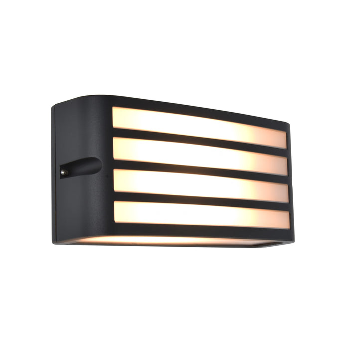 Lutec 5203501118 ZEBRA IP44 E27 Outdoor Wall Light - Dark Grey (Lamp Not Included)