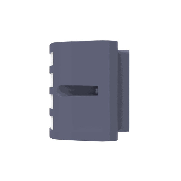 Lutec 5203501118 ZEBRA IP44 E27 Outdoor Wall Light - Dark Grey (Lamp Not Included)