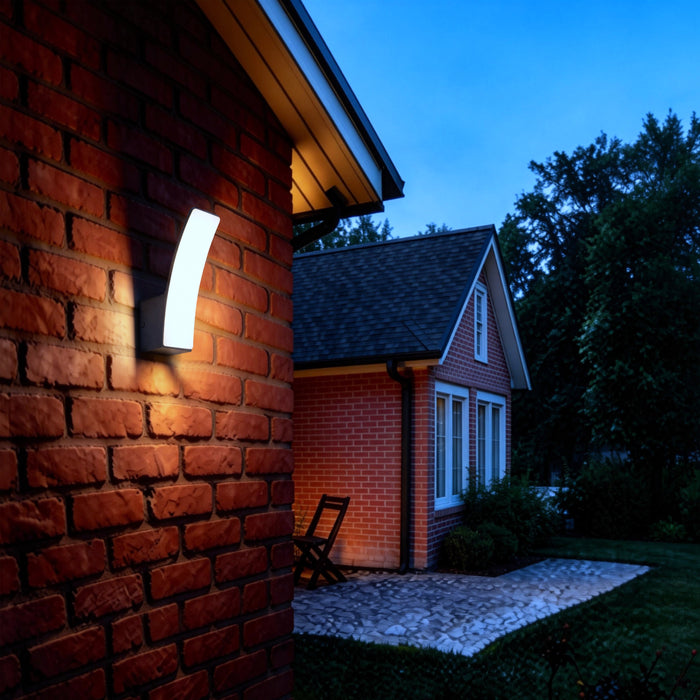 Lutec 5203901335 KILO 11.5W IP44 LED Outdoor Wall Light 3000K - Dark Grey