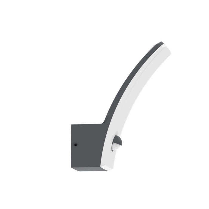 Lutec 5203902335 KILO 11.5W IP44 LED Outdoor Wall Light with PIR 3000K - Dark Grey