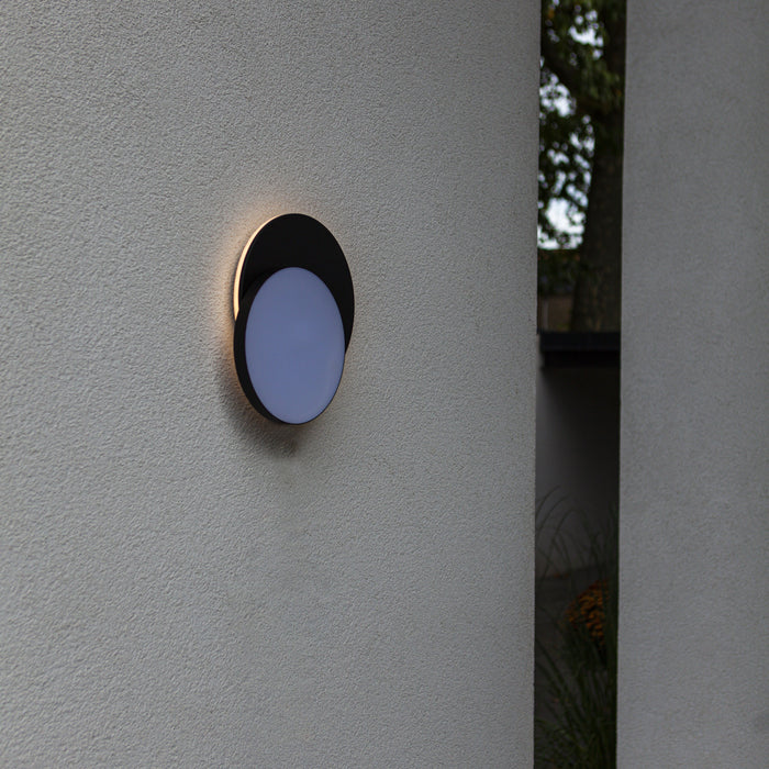 Lutec 5205801012 GOLETA 24.3W IP54 LED Wall or Ceiling Light 3000K/4000K - Dark Grey
